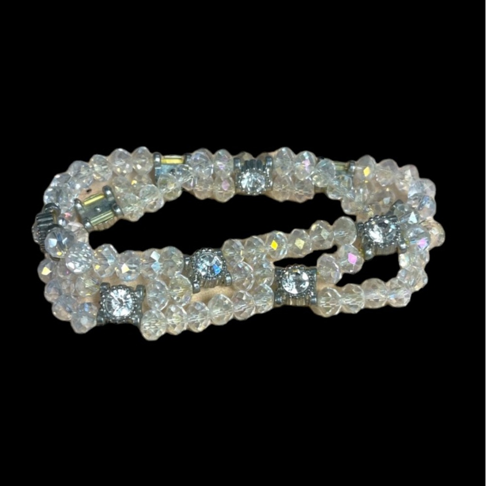 Faux Crystal Diamond Bracelet - Picture 1 of 11
